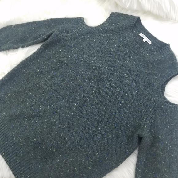 Rebecca Minkoff Sweaters - Rebecca Minkoff olive green cold shoulder size L